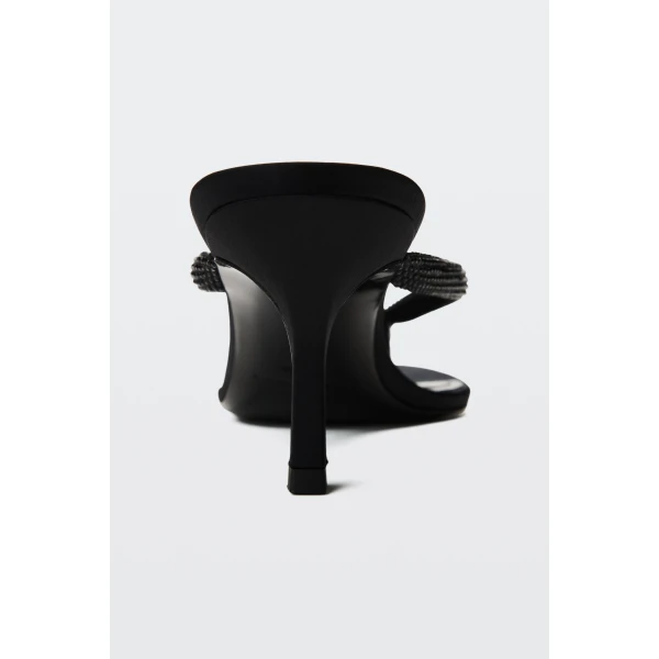 Alexander Wang Courtney 65mm Thong Logo Sandal in Black | Sandals | Coveti