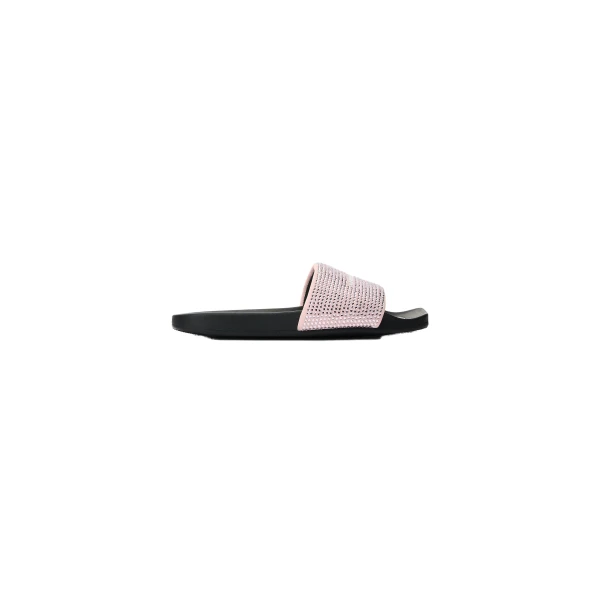 Alexander Wang Crystal Hotfix Pool Slide in Pink | Coveti
