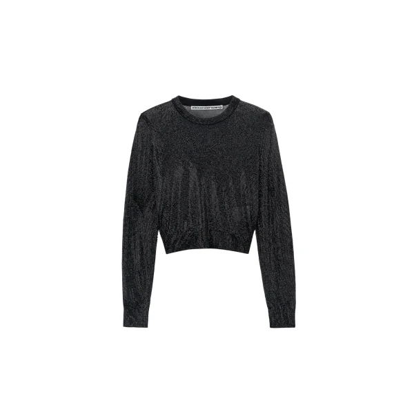 Crystal Hotfix Pullover in Black