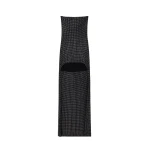 Alexander Wang Crystal Strapless High-Low Mini Dress in Black | Coveti
