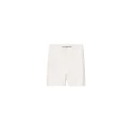 Alexander Wang Debossed Logo Bike Short in Optic White | Coveti