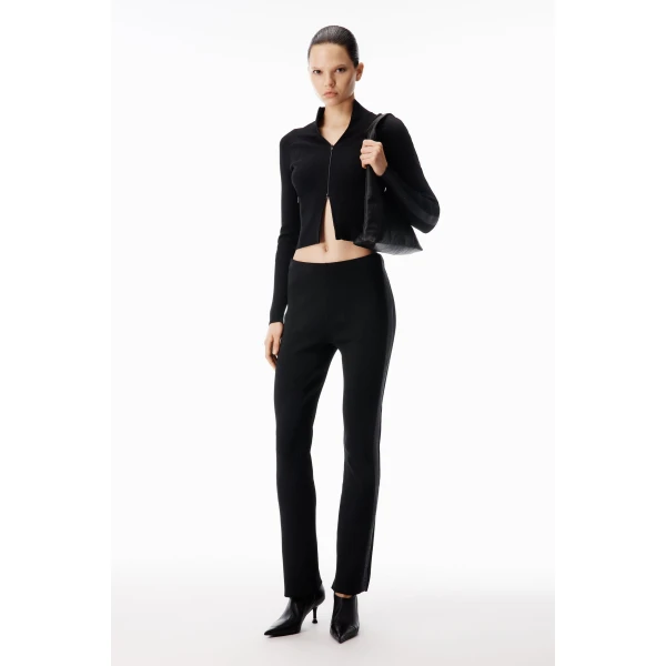 Alexander Wang Debossed Logo Fitted Jacket in Black | Jackets | Coveti