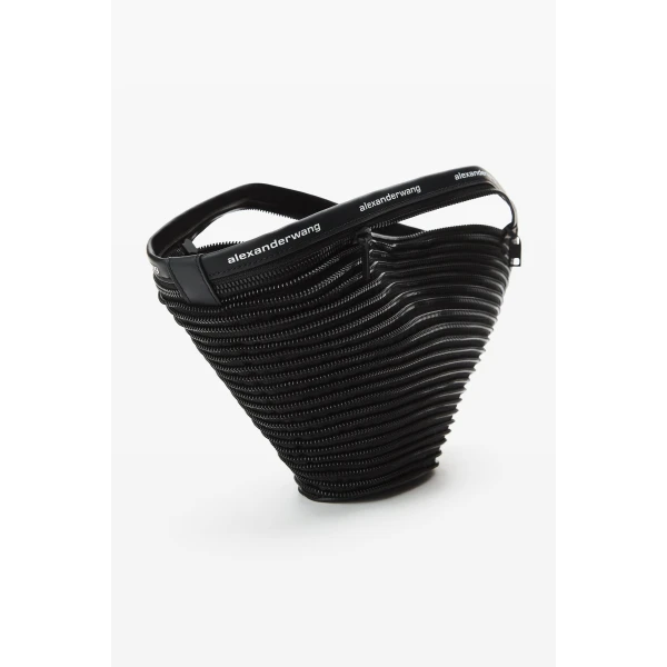 Alexander Wang Disc Small Zipper Tote in Black | Totes & Top-Handle Bags | Coveti