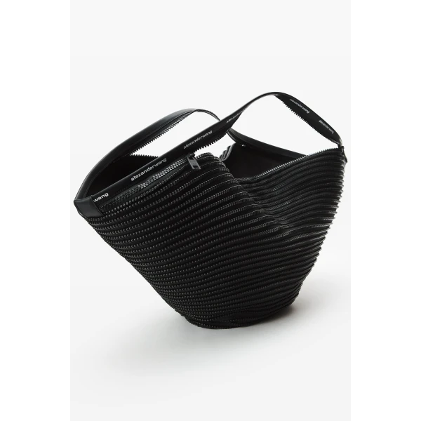 Alexander Wang Disc Zipper Large Tote in Black | Totes & Top-Handle Bags | Coveti