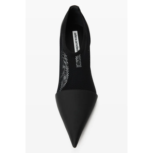 Alexander Wang Fei 65mm Mesh Bootie in Black | Boots | Coveti