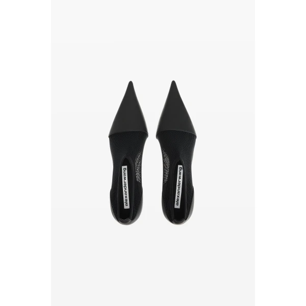 Alexander Wang Fei 65mm Mesh Bootie in Black | Boots | Coveti