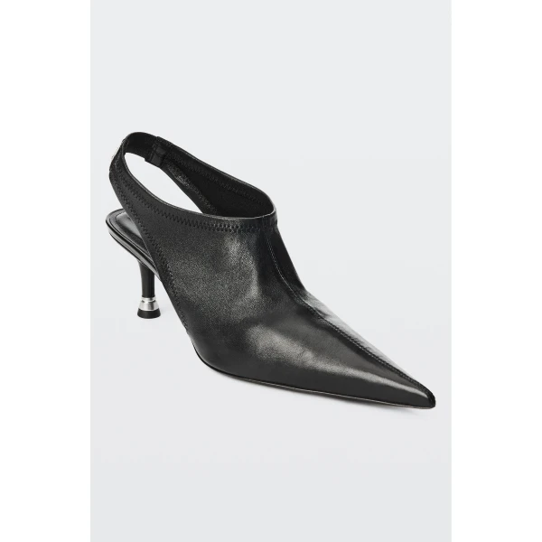 Alexander Wang Fei 65mm Stretch Slingback in Black | Heels | Coveti