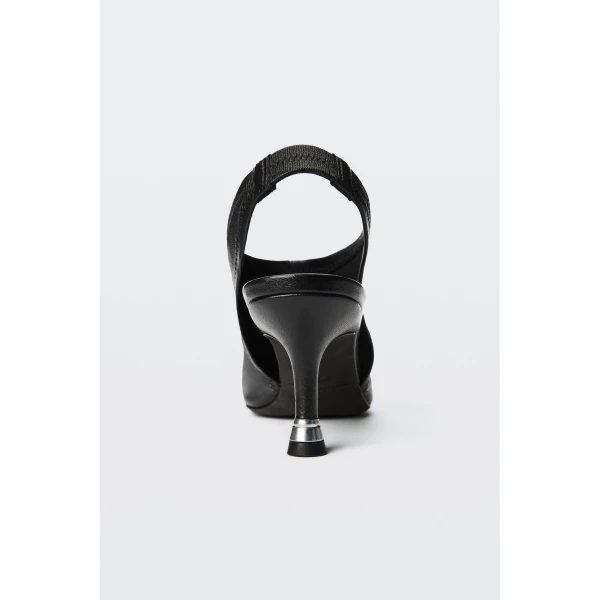 Alexander Wang Fei 65mm Stretch Slingback in Black | Heels | Coveti