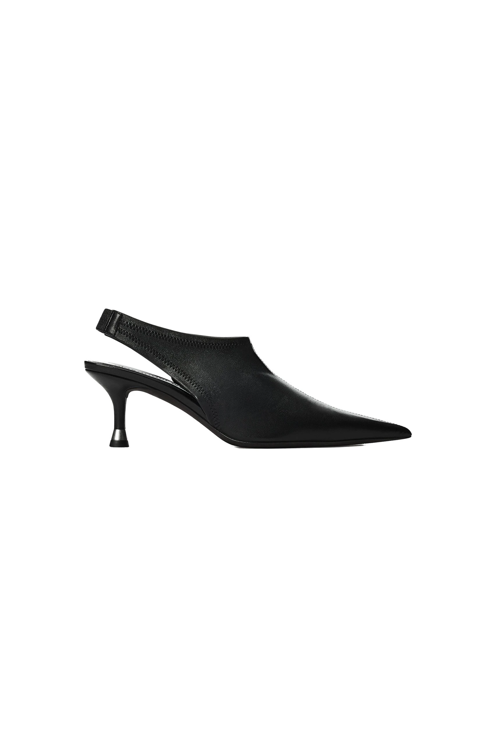 Alexander Wang Fei 65mm Stretch Slingback in Black Alexander Wang Fei 65mm Stretch Slingback in Black | Coveti