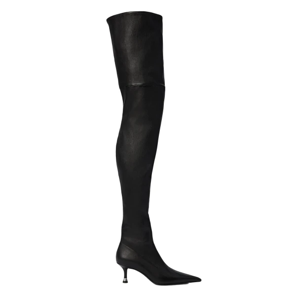 Alexander Wang Fei 65mm Stretch Thigh High Boot in Black | Coveti