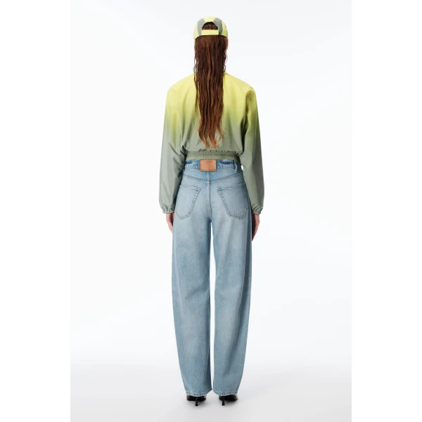 Alexander Wang Float Mid-Rise Jean in Vintage Bleach Blue | Denim | Coveti