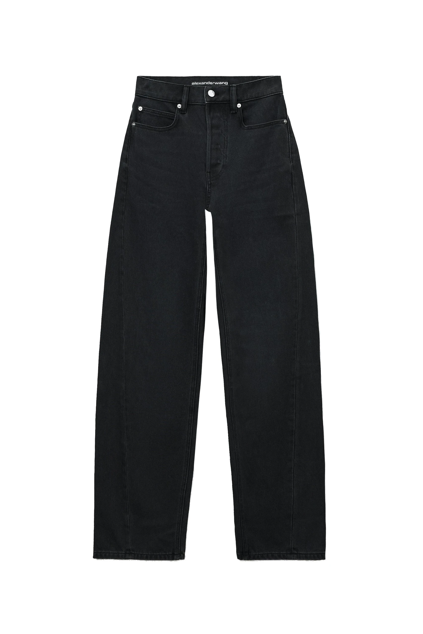 Alexander Wang Float Mid-Rise Relaxed Jean in Faded Black Alexander Wang Float Mid-Rise Relaxed Jean in Faded Black | Coveti