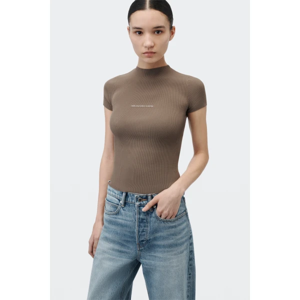 Alexander Wang Float Mid-Rise Relaxed Shadow Pocket Jean in Authentic Light Indigo | Denim | Coveti