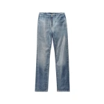 Alexander Wang Glazed Denim Slim Pant in Glazed Vintage Indigo | Coveti
