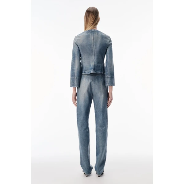 Alexander Wang Glazed Denim Slim Pant in Glazed Vintage Indigo | Denim | Coveti