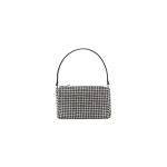 Alexander Wang Heiress Pouch in Crystal Hotfix Mesh in White | Coveti