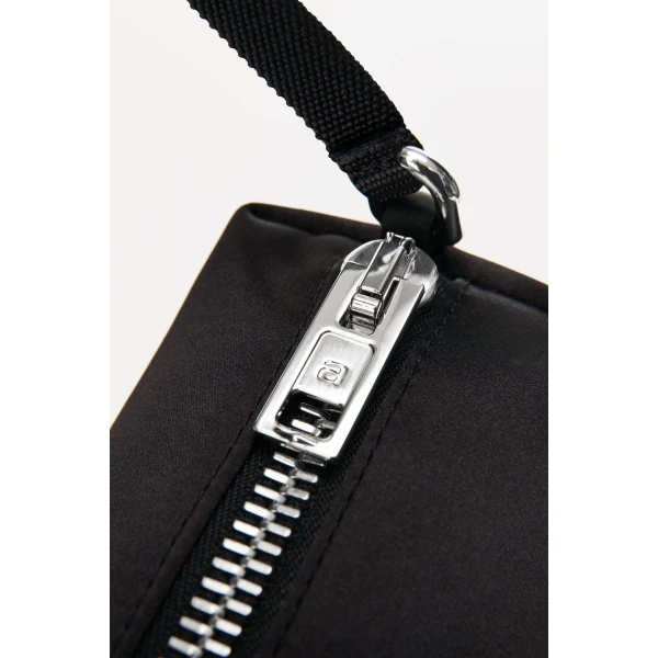 Alexander Wang Heiress Pouch in Satin in Black | Clutch Bags | Coveti