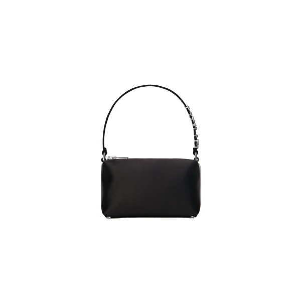 Heiress Pouch in Satin in Black