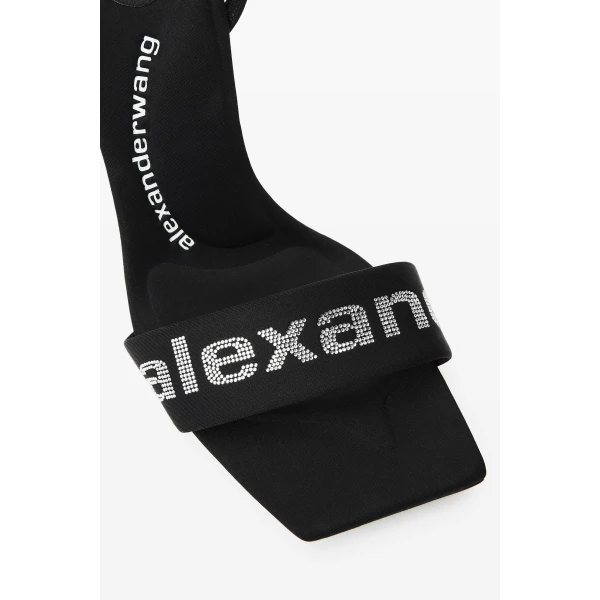 Alexander Wang Julie 105mm Billboard Sandal in Black | Sandals | Coveti