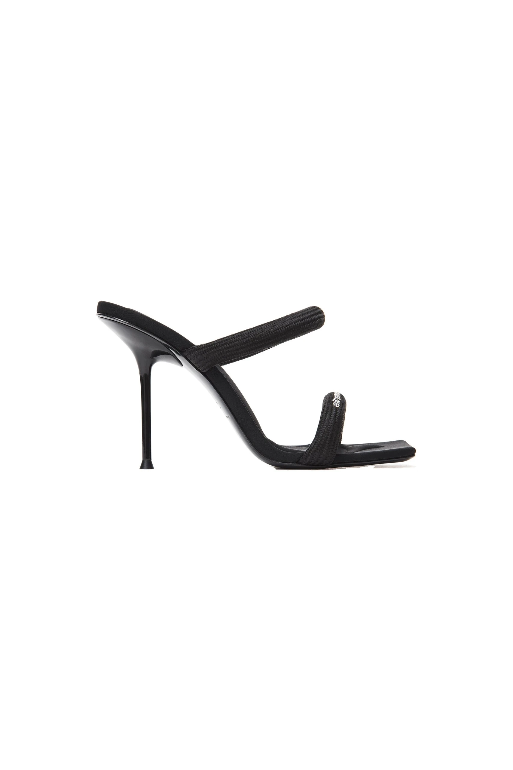 Alexander Wang Julie 105mm Nylon Tubular Sandal in Black Alexander Wang Julie 105mm Nylon Tubular Sandal in Black | Coveti
