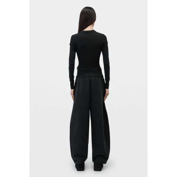 Alexander Wang Layered Long-Sleeve Top in Black | Tops | Coveti