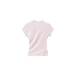 Alexander Wang Layered Short-Sleeve Top in Ballerina Pink | Coveti