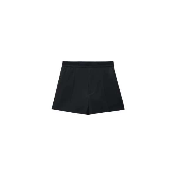 Logo Elastic High-Rise Mini Short in Dark Navy