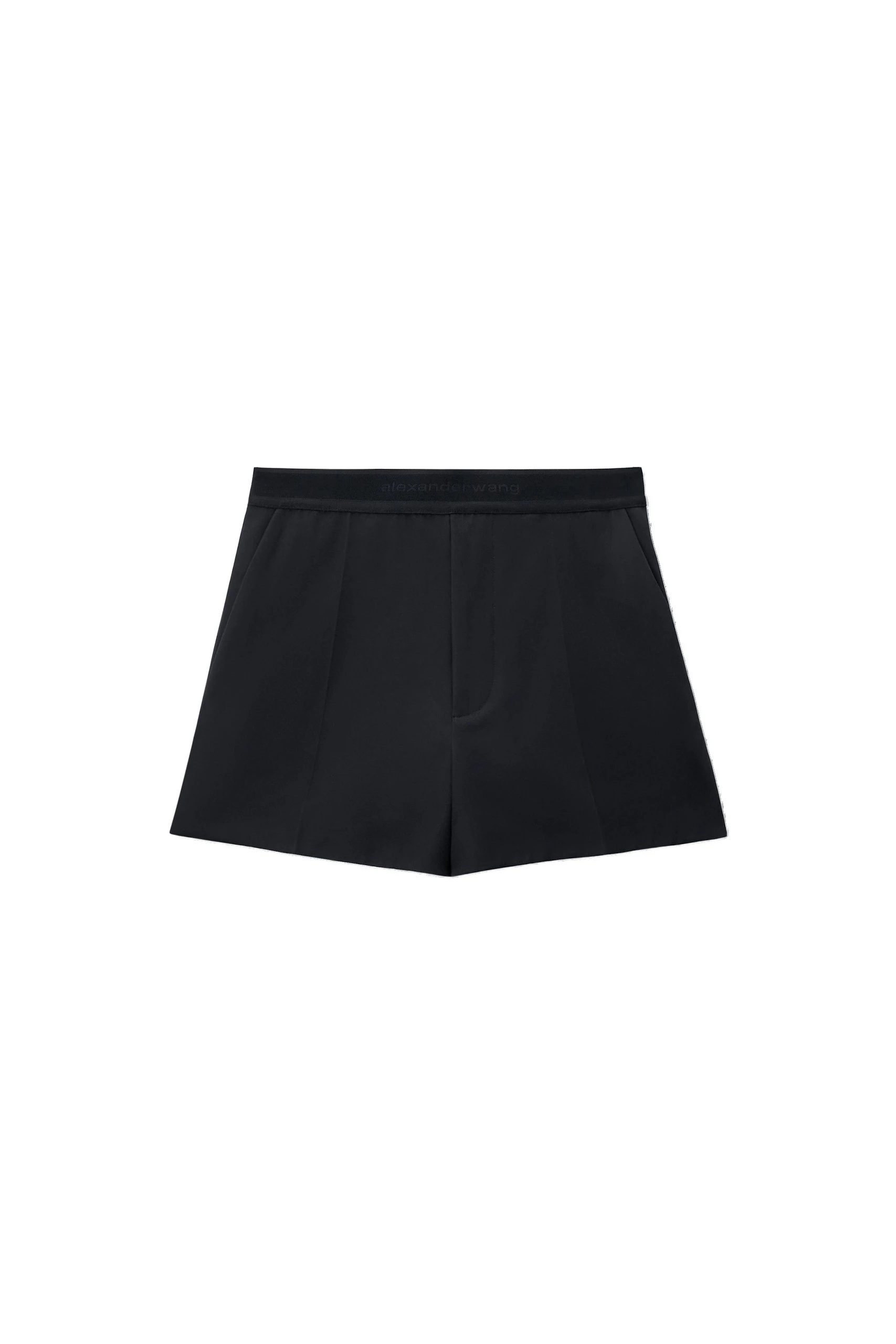 Alexander Wang Logo Elastic High-Rise Mini Short in Dark Navy Alexander Wang Logo Elastic High-Rise Mini Short in Dark Navy | Coveti
