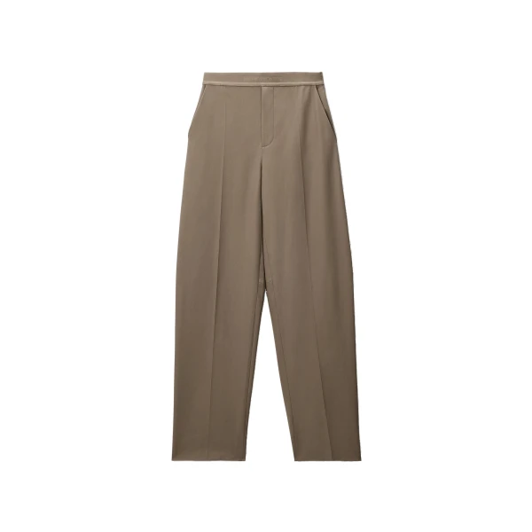 Alexander Wang Logo Elastic Mid-Rise Articulated Pant in Fallen Rock | Coveti