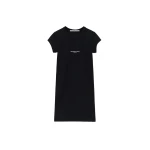 Alexander Wang Logo Fitted Mini Dress in Black | Coveti