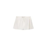 Alexander Wang Mid-Rise Pleated Short in Star White | Coveti