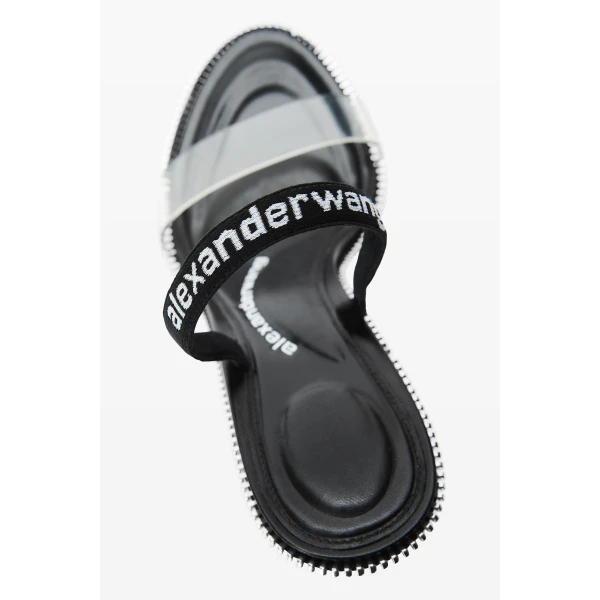 Alexander Wang Nova 105mm Zipper Slingback in Black | Heels | Coveti