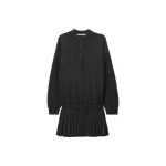 Alexander Wang Polo Dress with Heat Pressed Skirt in Graphite | Coveti