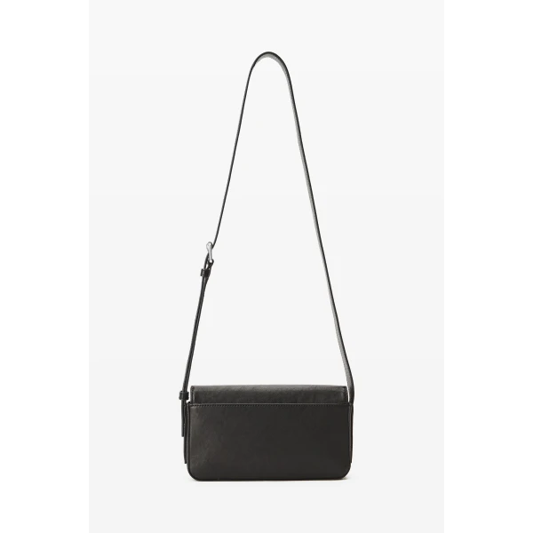 Alexander Wang Punch Flap Crossbody Bag in Black | Shoulder & Crossbody Bags | Coveti