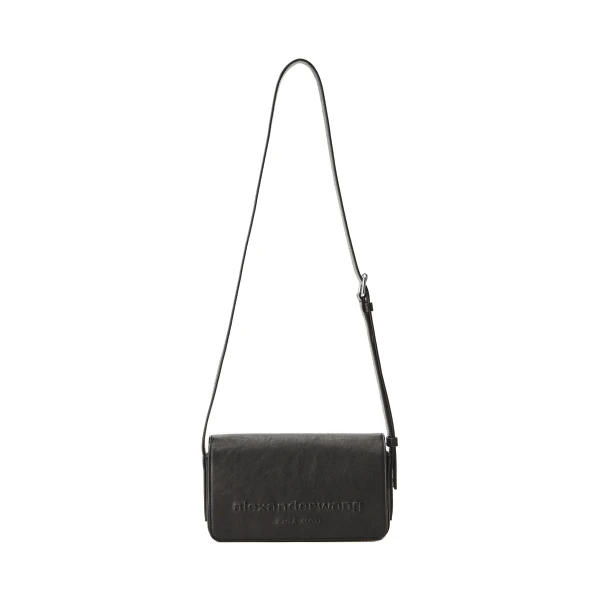 Alexander Wang Punch Flap Crossbody Bag in Black | Coveti