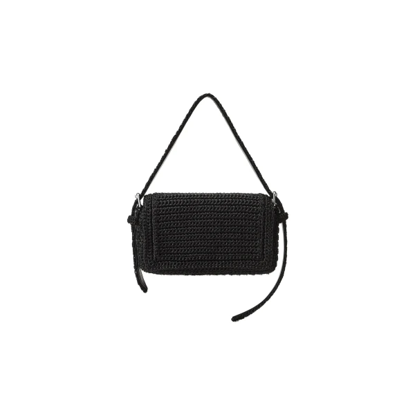 Ricco Cozy Slim Flap Bag in Black
