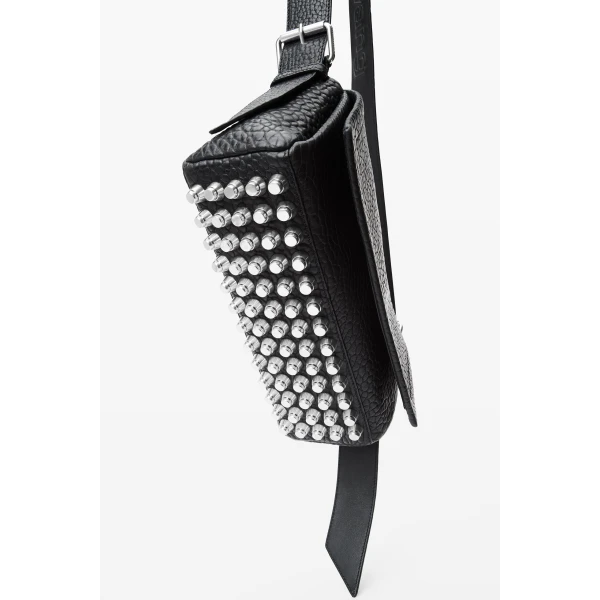 Alexander Wang Ricco Medium Flap Bag in Black | Shoulder & Crossbody Bags | Coveti