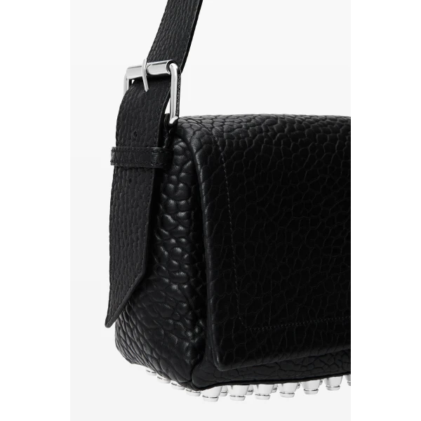 Alexander Wang Ricco Medium Flap Bag in Black | Shoulder & Crossbody Bags | Coveti