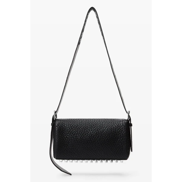 Alexander Wang Ricco Medium Flap Bag in Black | Shoulder & Crossbody Bags | Coveti