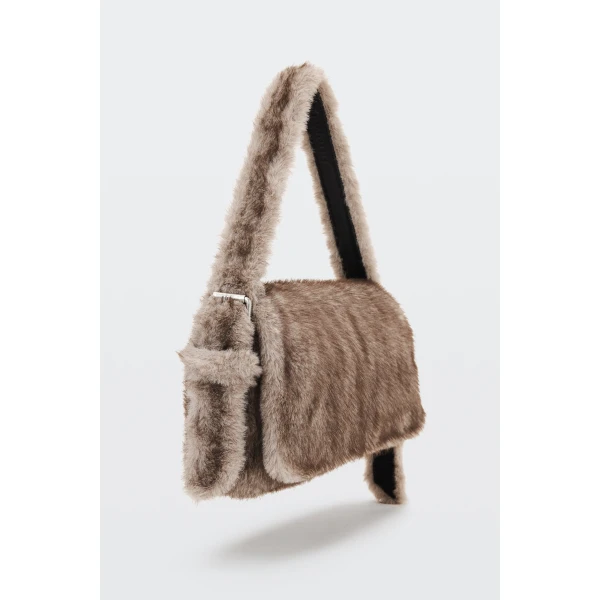 Alexander Wang Ricco Slim Flap Bag in Grey | Shoulder & Crossbody Bags | Coveti