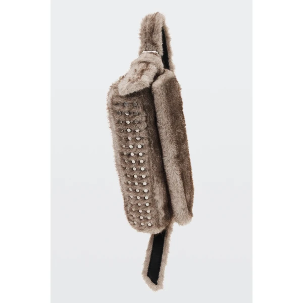 Alexander Wang Ricco Slim Flap Bag in Grey | Shoulder & Crossbody Bags | Coveti