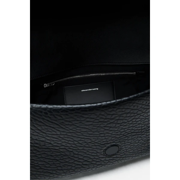 Alexander Wang Ricco Studded Medium Flap Bag in Black | Shoulder & Crossbody Bags | Coveti