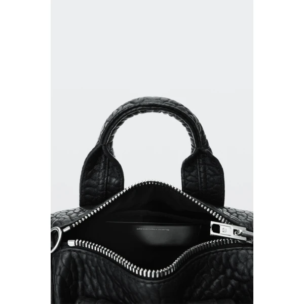 Alexander Wang Rocco Reissue Mini Duffle Bag in Black | Totes & Top-Handle Bags | Coveti