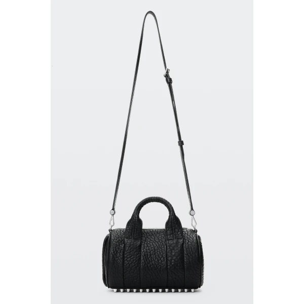 Alexander Wang Rocco Reissue Mini Duffle Bag in Black | Totes & Top-Handle Bags | Coveti