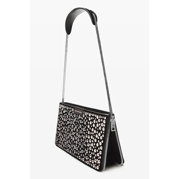 Alexander Wang Siren Crystal Mini Bag in Black | Mini Bags | Coveti