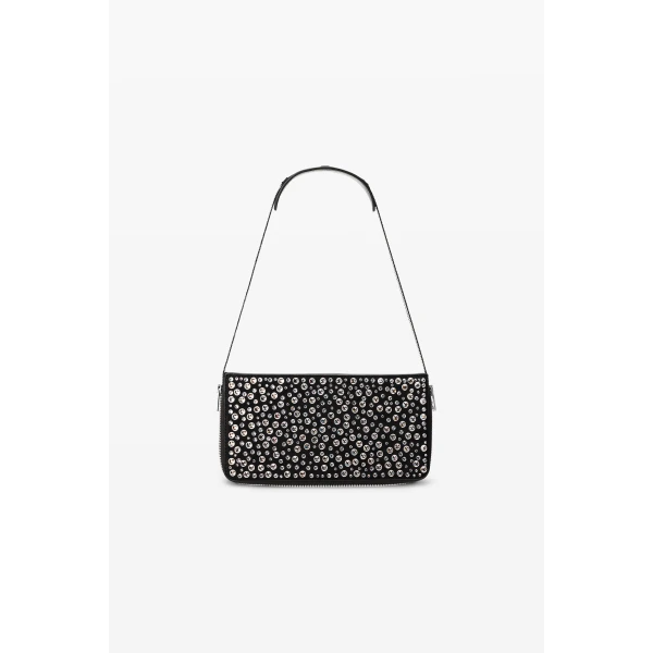Alexander Wang Siren Crystal Mini Bag in Black | Mini Bags | Coveti