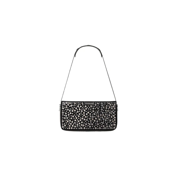 Alexander Wang Siren Crystal Mini Bag in Black | Coveti