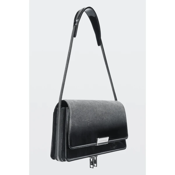 Alexander Wang Siren Degrade Shoulder Bag in Black | Shoulder & Crossbody Bags | Coveti