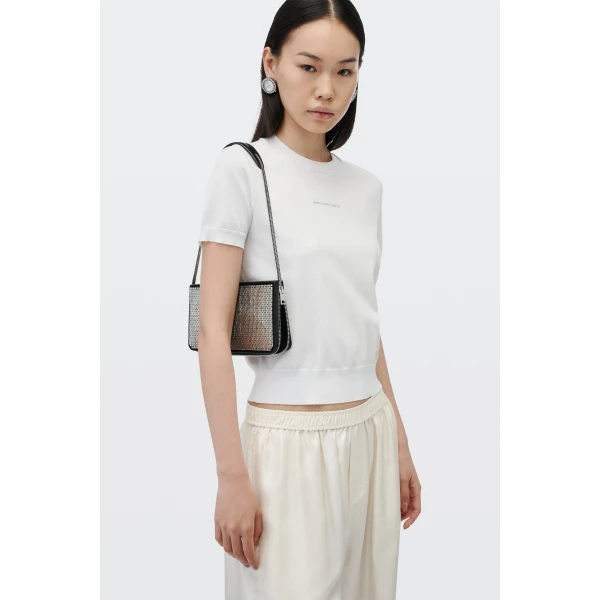 Alexander Wang Siren Glass Crystal Mini Bag in Black | Mini Bags | Coveti
