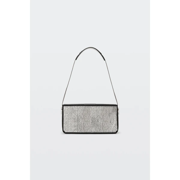 Alexander Wang Siren Glass Crystal Mini Bag in Black | Mini Bags | Coveti